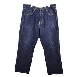 Vintage Y2K LRG Jeans Skater Baggy Wide Loose Grunge Hip Hop Embroidered 40x31